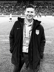 Dr. Gerhardt - team physician USA Men-s National team - USA vs Peru!  Toughly contested draw 1-1.