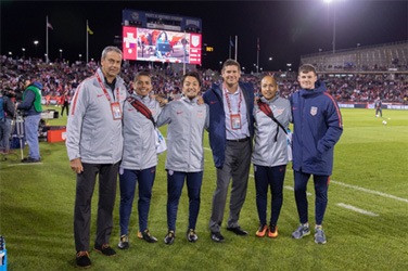 Dr. Gerhardt - team physician USA Men's National team - USA vs Peru!  Toughly contested draw 1-1.